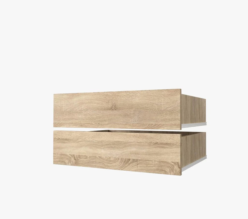 Additional Set of 2 Oak Sonoma Drawers [120 - 200cm]