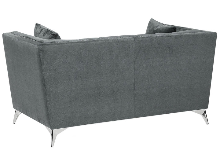 Gaula 2 Seater Velvet Fabric Sofa Grey