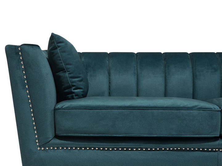 Gaula 2 Seater Velvet Fabric Sofa Teal