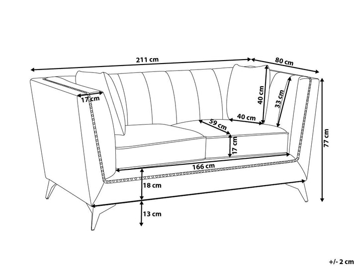 Gaula 3 Seater Velvet Fabric Sofa Grey