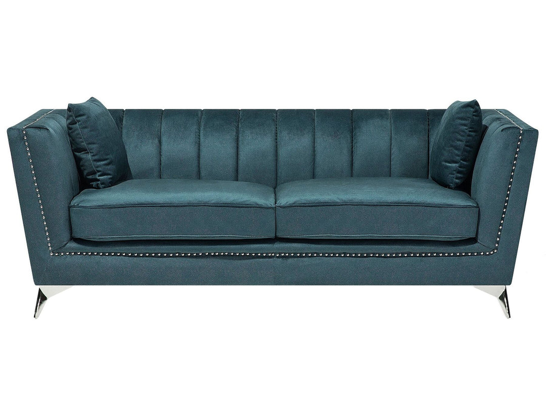 Gaula 3 Seater Velvet Fabric Sofa Teal