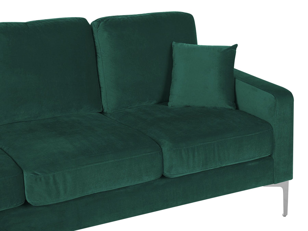 Gavle 3 Seater Velvet Sofa Green