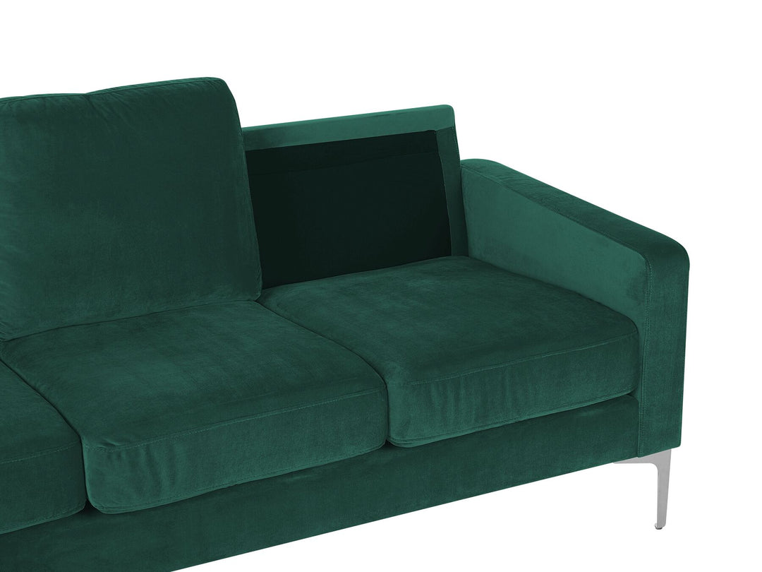 Gavle 3 Seater Velvet Sofa Green