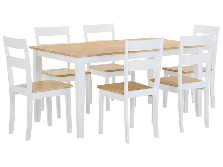 Georgia 6-Seater Dining Set White