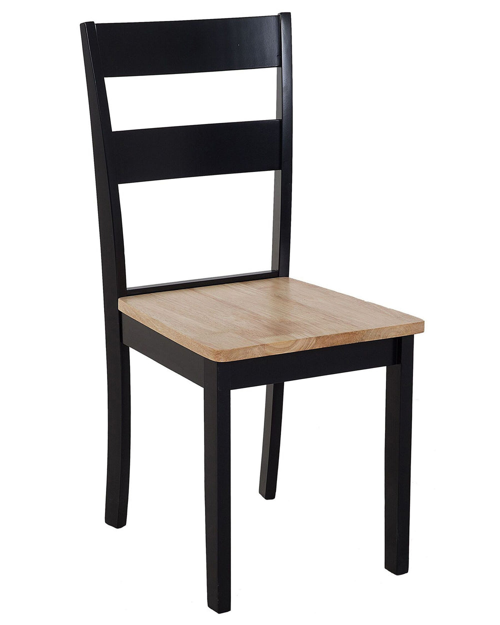 Georgia Set of 2 Wooden Dining Chairs Black and Light Wood