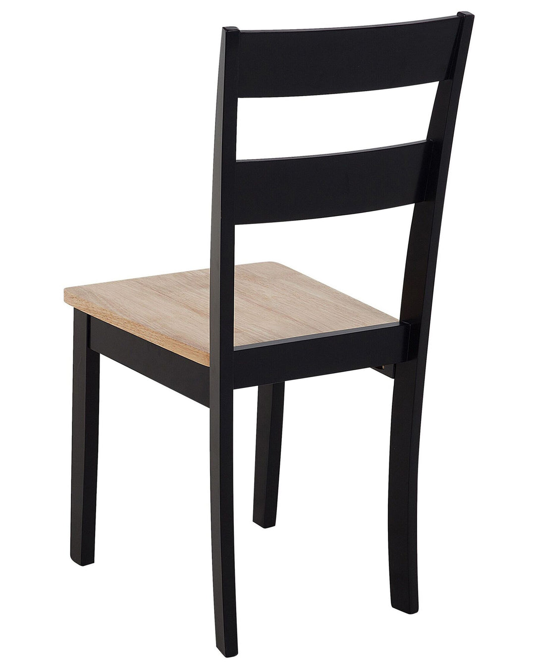 Brooks Set of 2 Wooden Dining Chairs Black and Light Wood