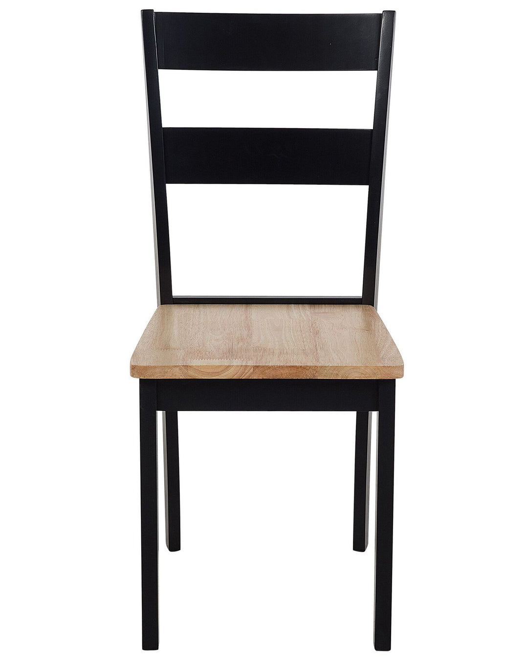 Brooks Set of 2 Wooden Dining Chairs Black and Light Wood