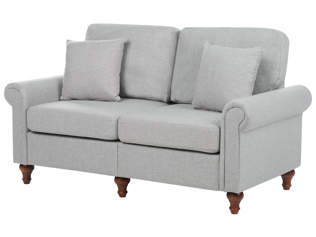 Ginnerup 2 Seater Fabric Sofa Light Grey