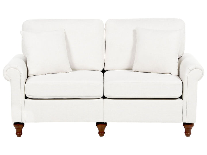 Ginnerup 2 Seater Fabric Sofa Light White