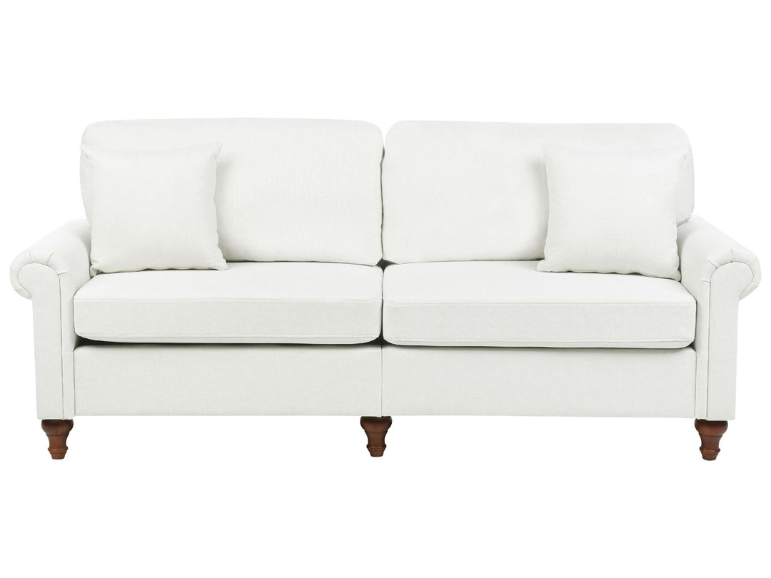 Ginnerup 3 Seater Fabric Sofa White