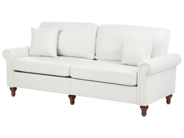 Ginnerup 3 Seater Fabric Sofa White