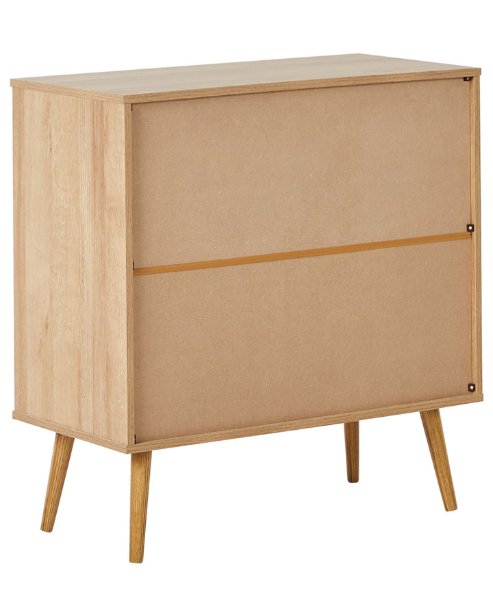Glass Display Cabinet Albany Light Brown
