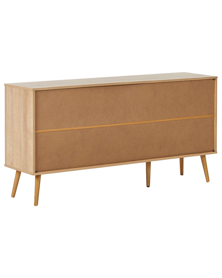Glass Display Cabinet Albany Light Brown