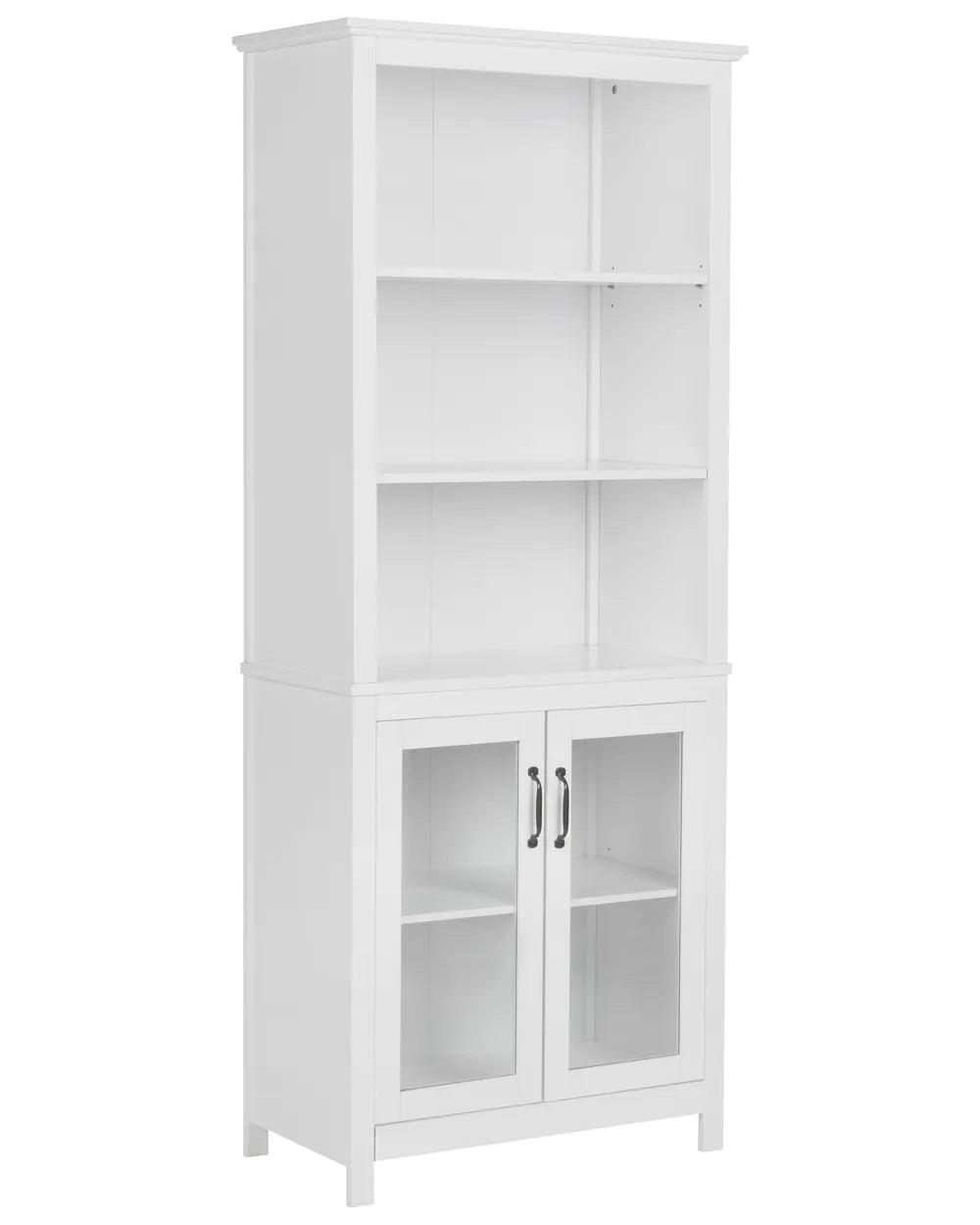 Glass Display Cabinet 75 cm White Hoschton