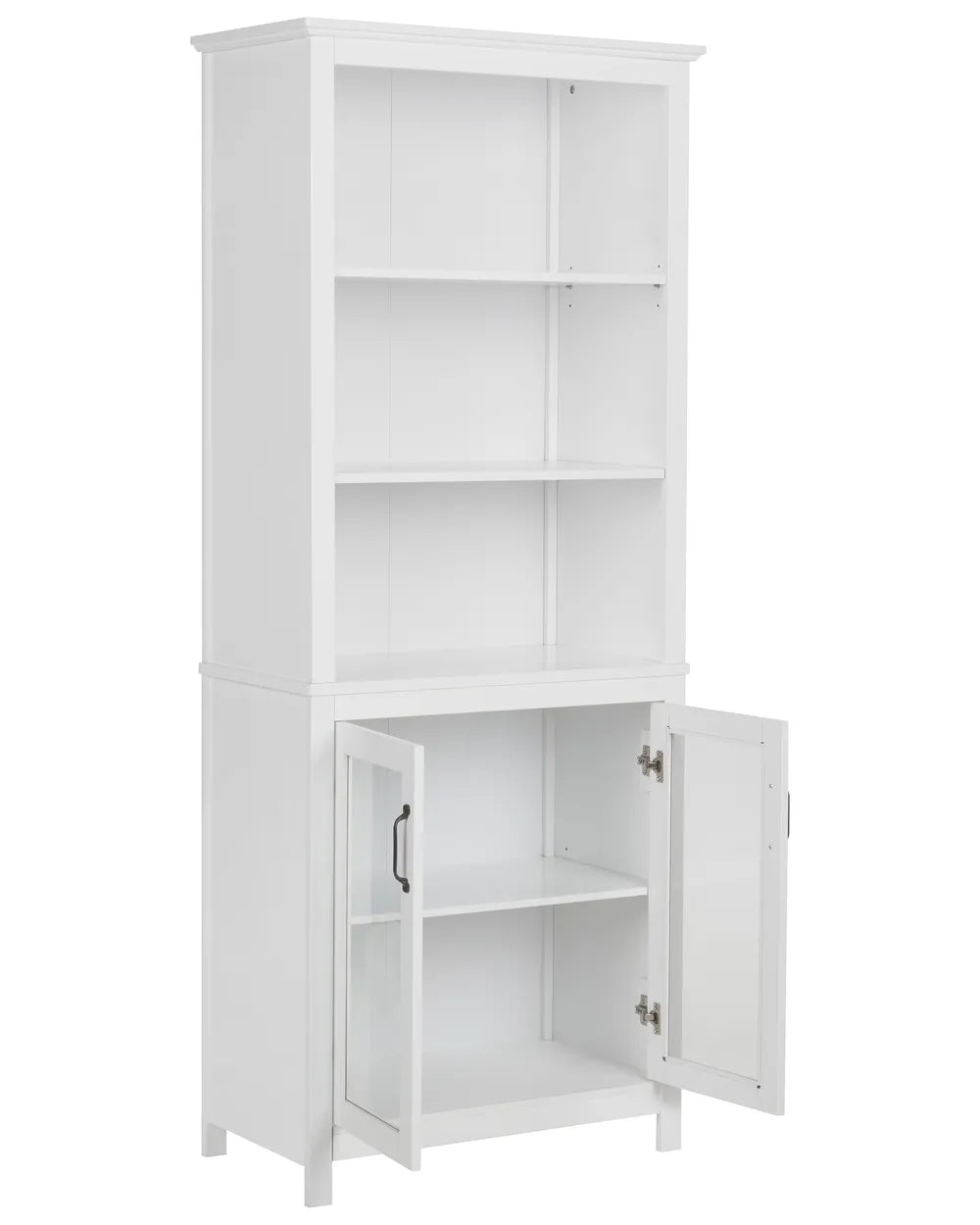 Glass Display Cabinet 75 cm White Hoschton