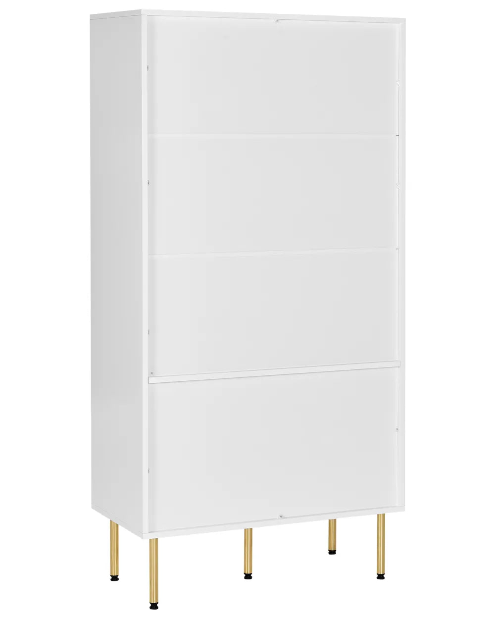 Glass Display Cabinet 80 cm White Sonata