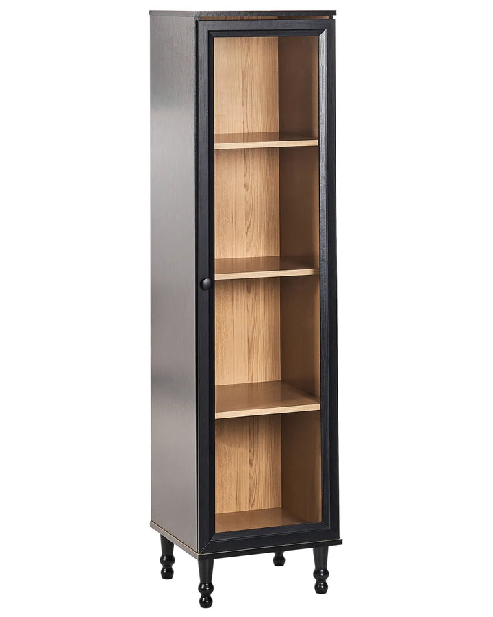 Glass Display Cabinet 40 cm Black Bayline