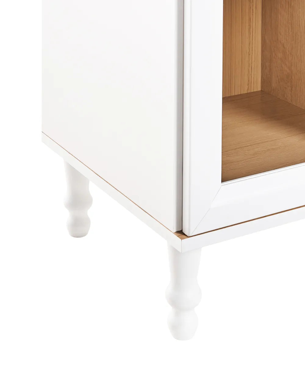 Glass Display Cabinet 40 cm White Bayline
