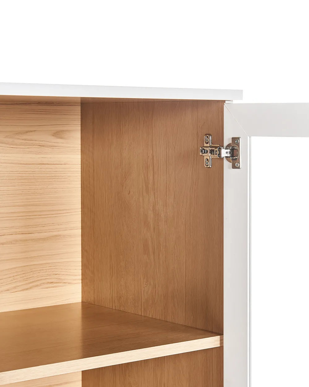 Glass Display Cabinet 80 cm White Bayline