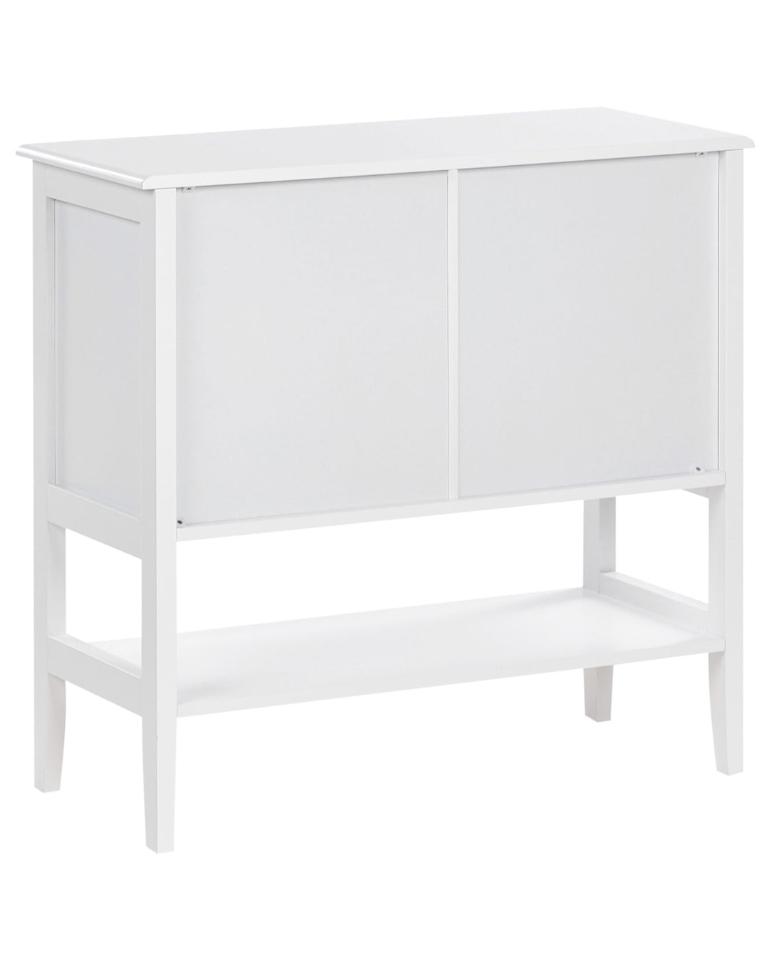 Glass Display Cabinet with Shelf Inlet White
