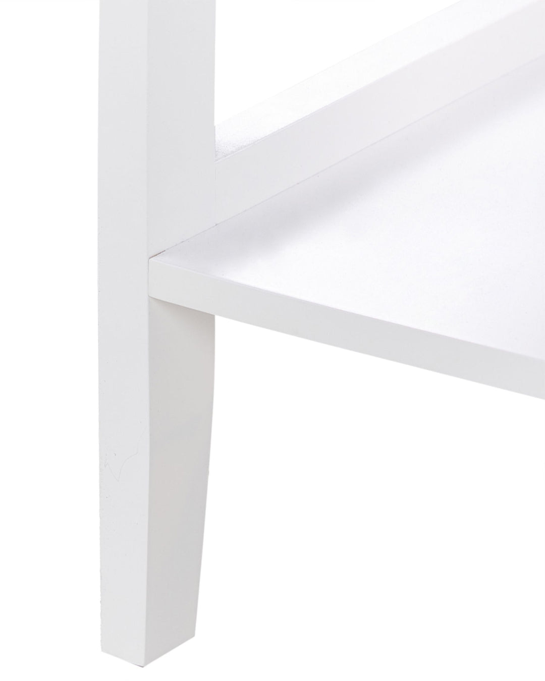 Glass Display Cabinet with Shelf Inlet White