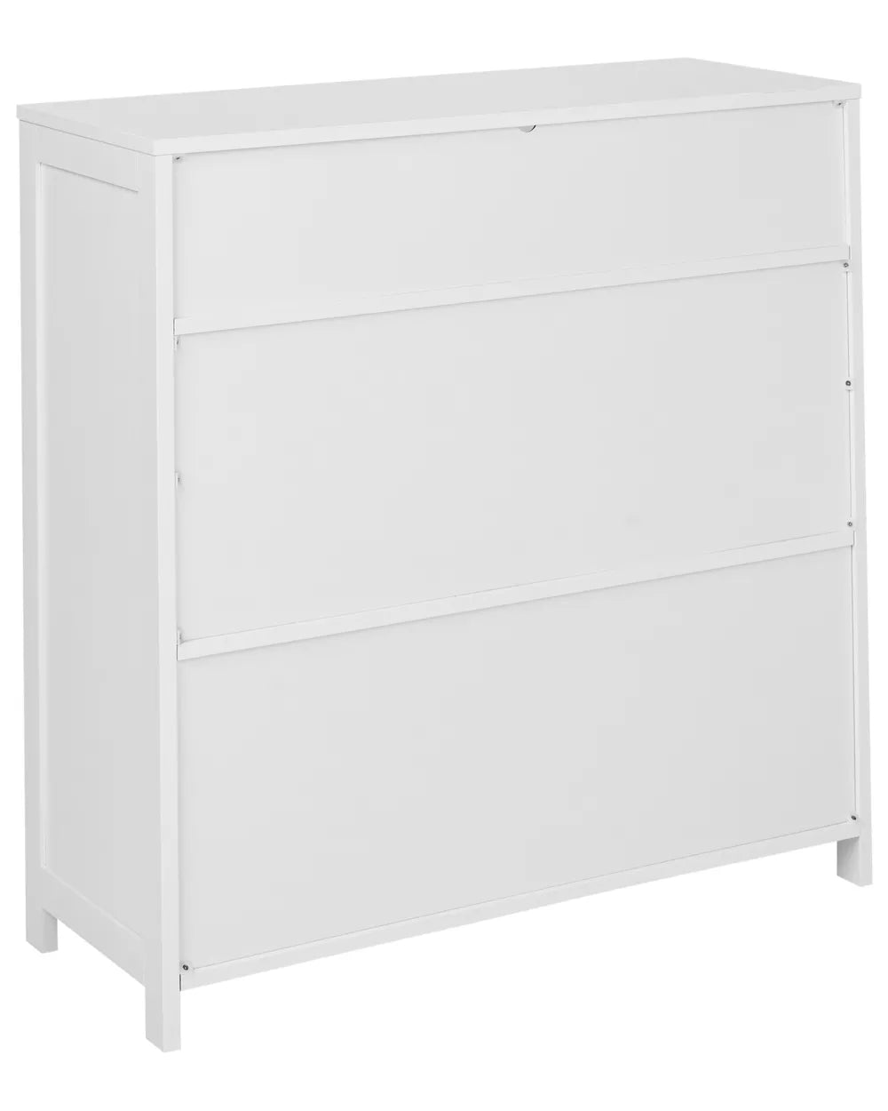 Glass Display Sideboard 86 cm White Trenea