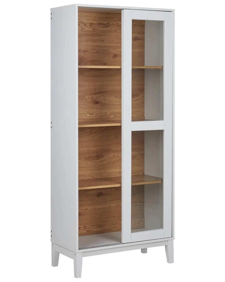 Glass Display Cabinet 80 cm White Acer