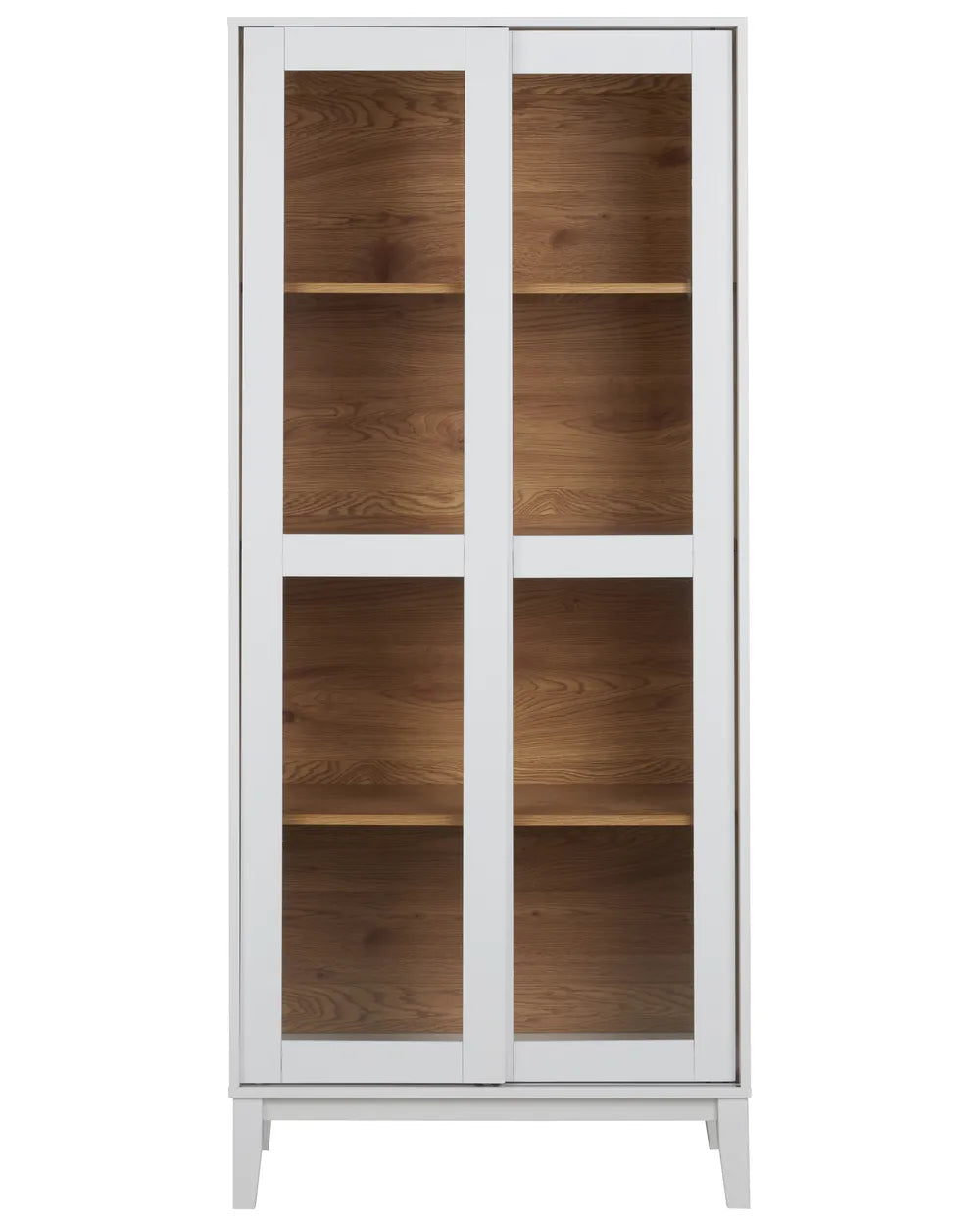 Glass Display Cabinet 80 cm White Acer