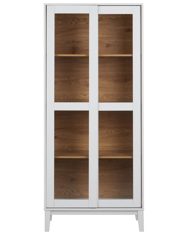 Glass Display Cabinet 80 cm White Acer