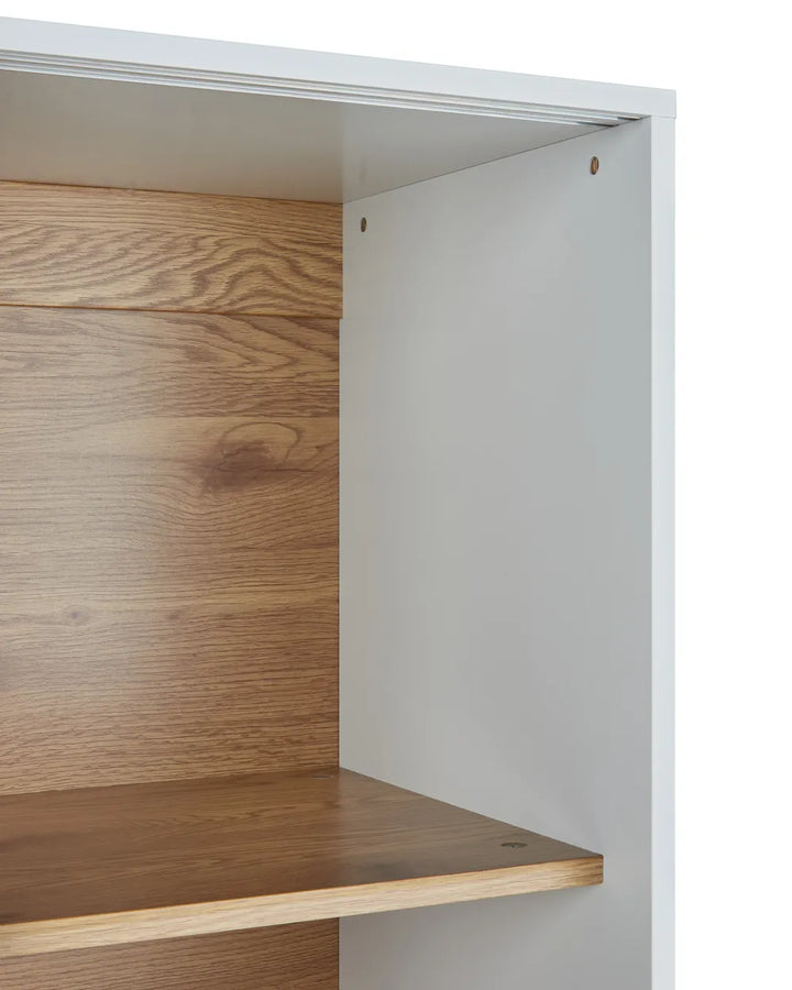 Glass Display Cabinet 80 cm White Acer
