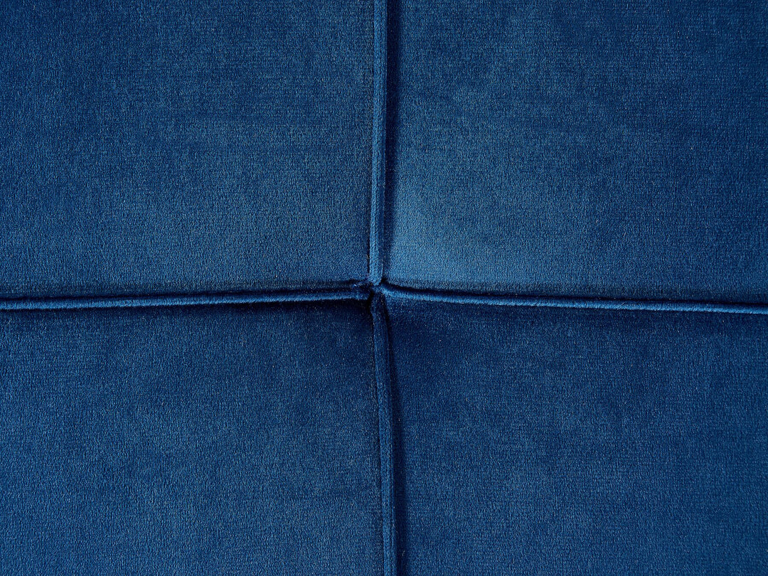 Gonesse Left Hand Velvet Chaise Lounge Blue