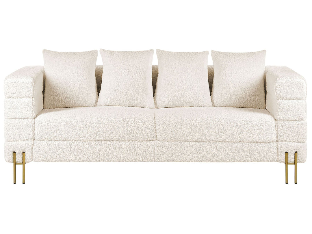 Granna 3 Seater Boucle Sofa White