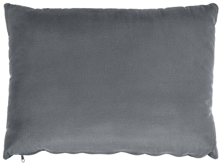 Gueret Velvet Chaise Lounge Grey