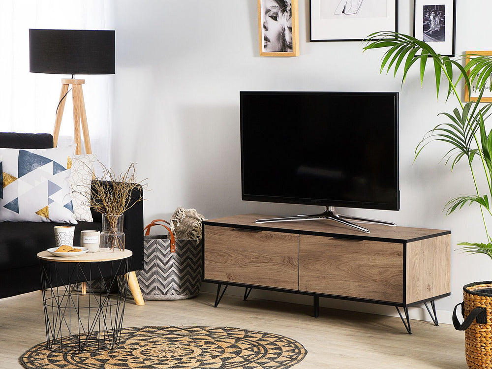 TV Stand Brown/ Black HALSTON