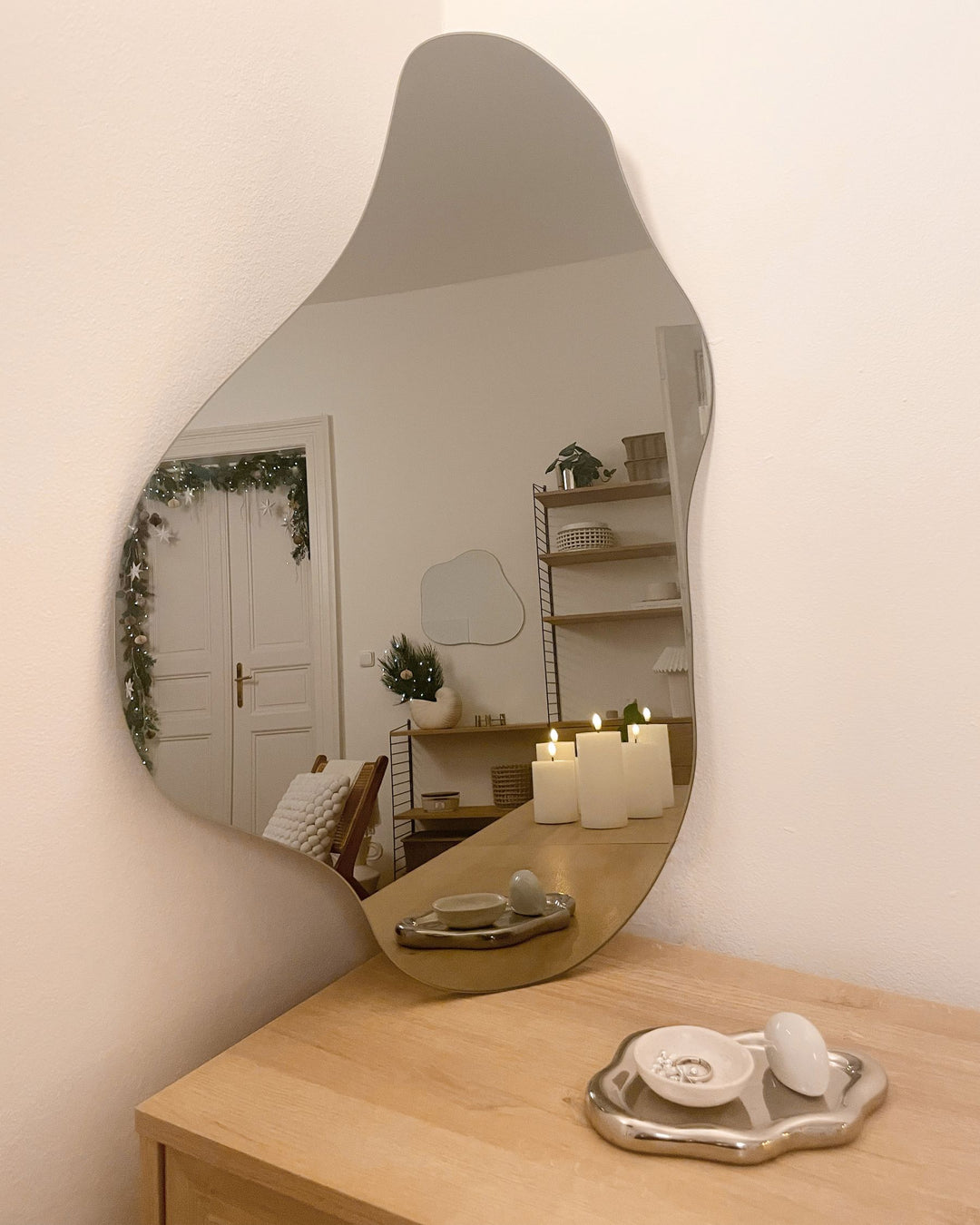 Herry Wall Mirror Grey
