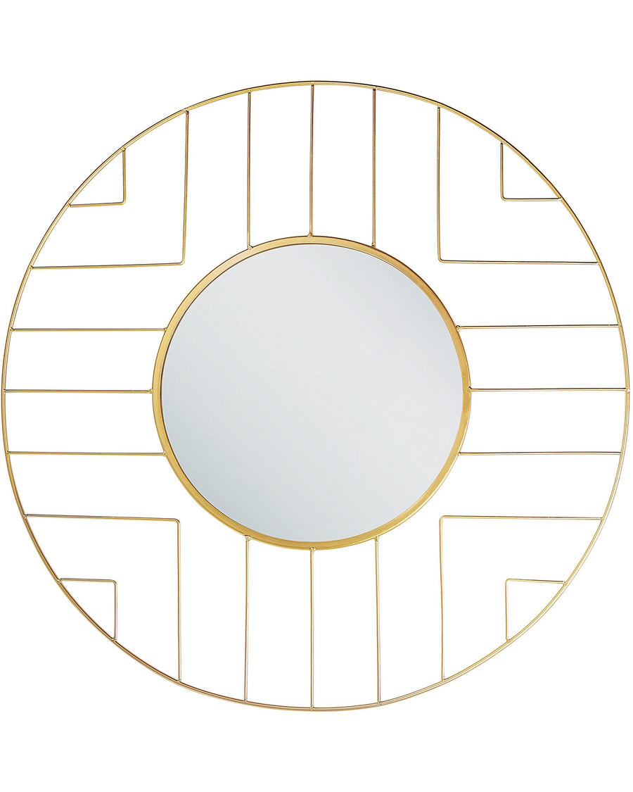 Hesdin Wall Mirror Metal Gold