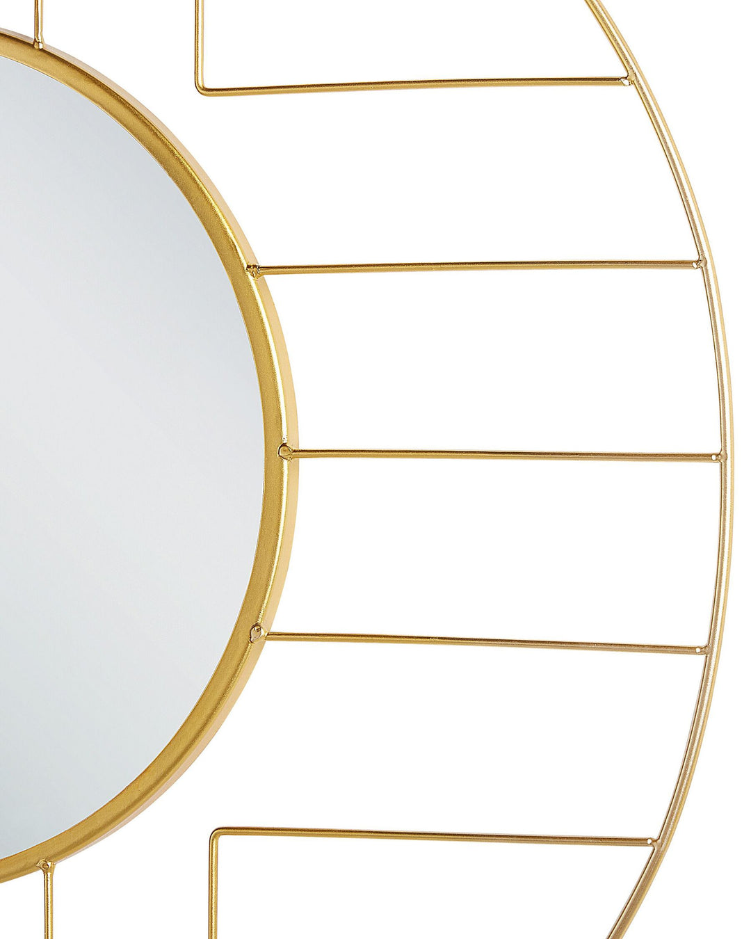 Hesdin Wall Mirror Metal Gold