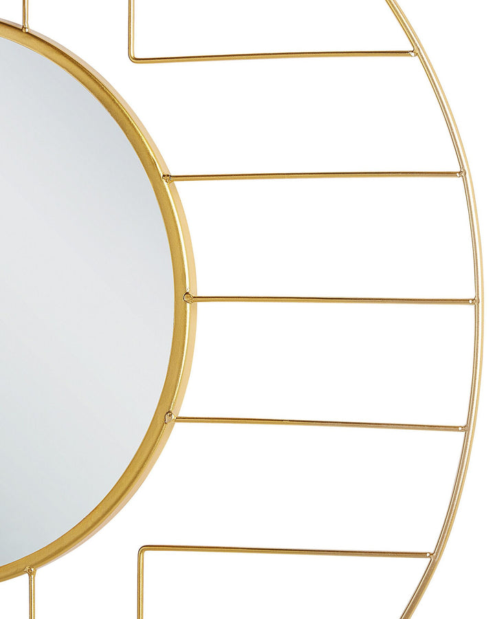 Hesdin Wall Mirror Metal Gold