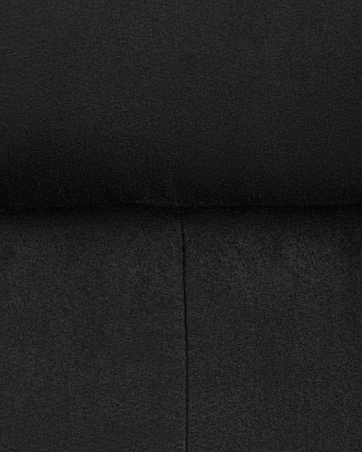 Hero Massage Chair with Footstool Fabric Black