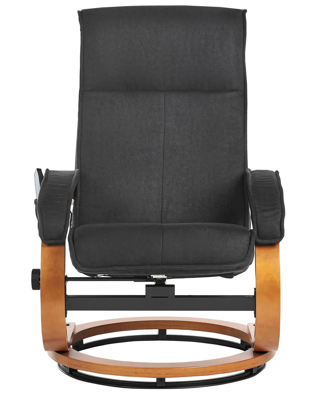 Hero Massage Chair with Footstool Fabric Black