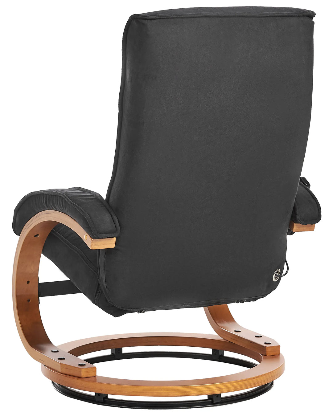 Hero Massage Chair with Footstool Fabric Black