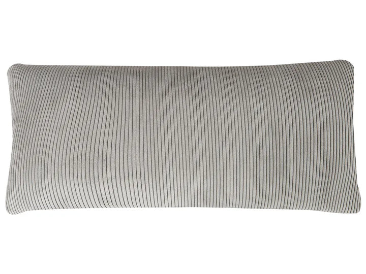 Corner Sofa 4 Seater Corduroy Light Grey Left Hand Lippa