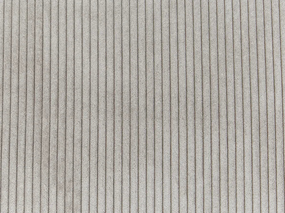 Corner Sofa 4 Seater Corduroy Light Grey Left Hand Lippa