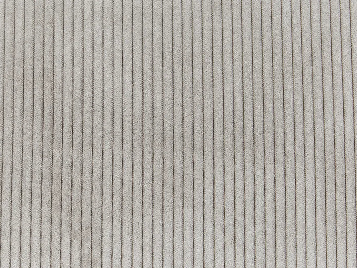 Corner Sofa 4 Seater Corduroy Light Grey Left Hand Lippa