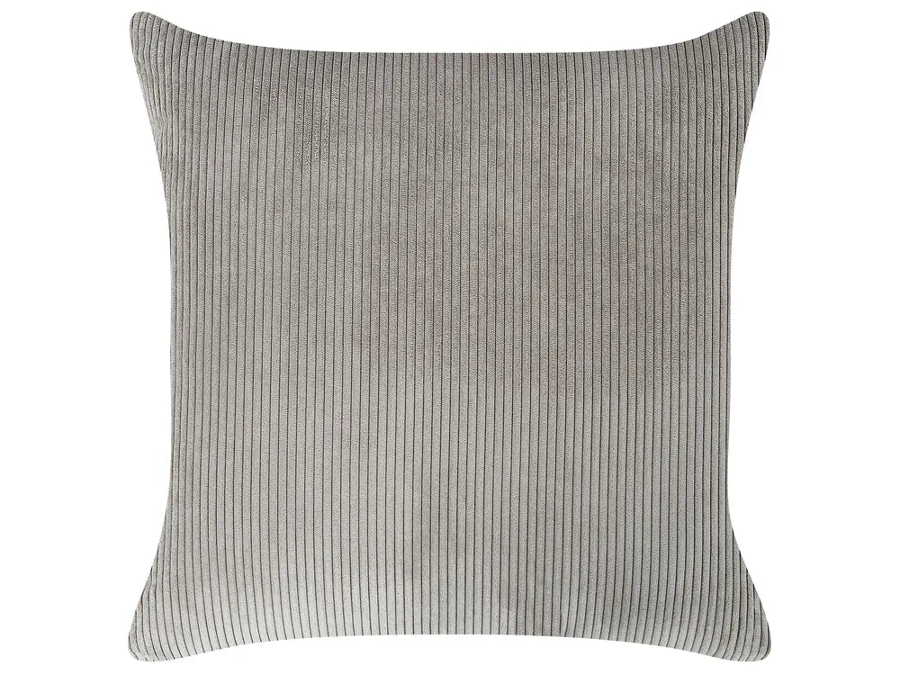 Corner Sofa 4 Seater Corduroy Light Grey Left Hand Lippa