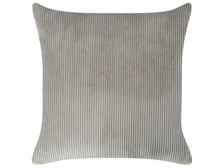 Corner Sofa 4 Seater Corduroy Light Grey Left Hand Lippa