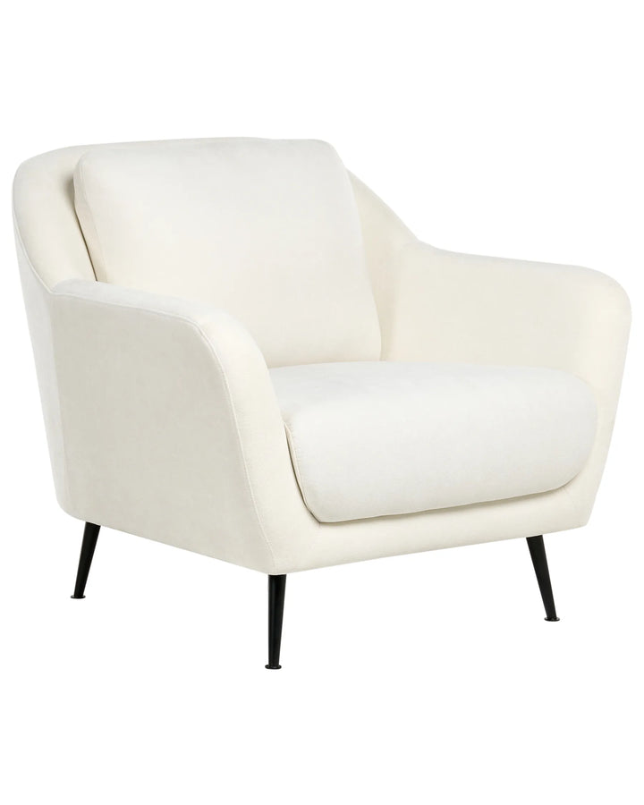 White armchair on a white background