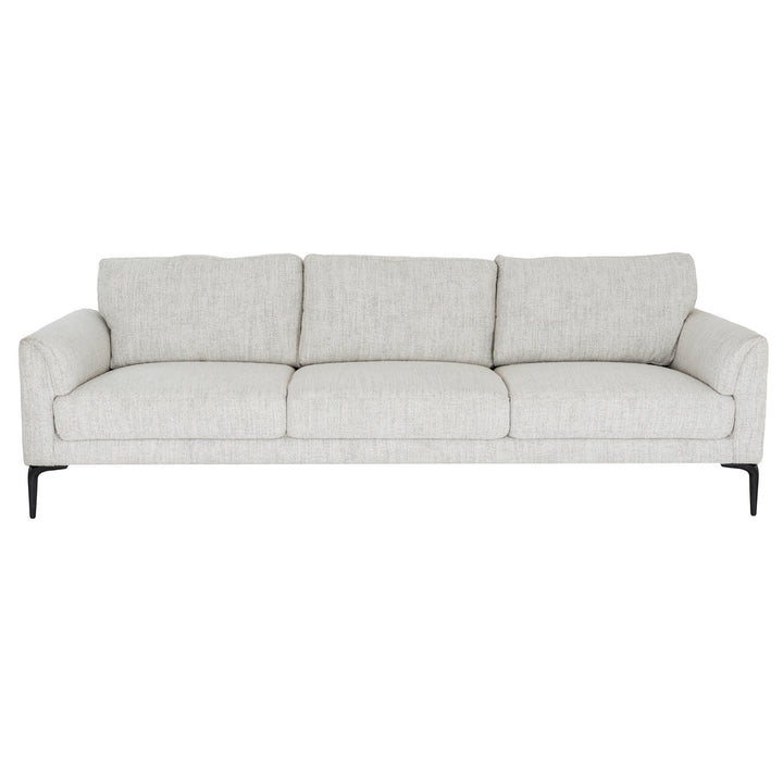Gray sofa on a white background