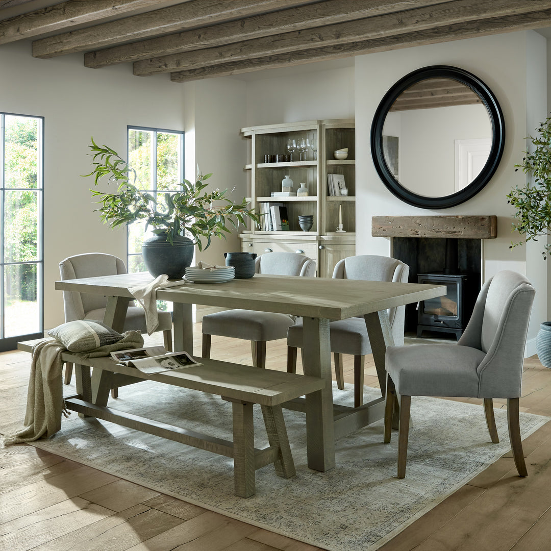 Compton Grey Fabric Dining Chair