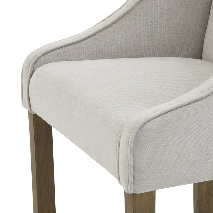 Epsom Grey Fabric Bar Stool